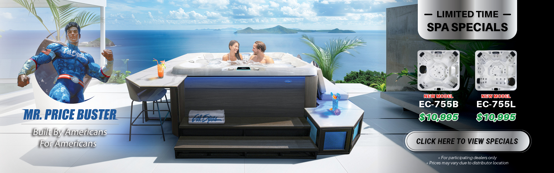 Calspas hot tub being used in a family setting - Milpitas